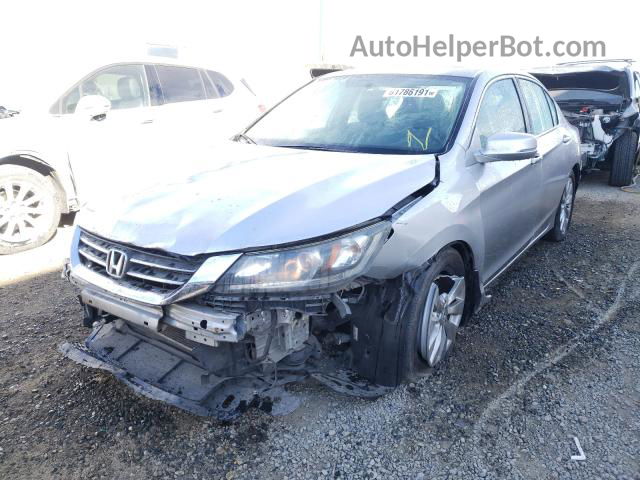 2014 Honda Accord Ex Silver vin: 1HGCR2F73EA086846