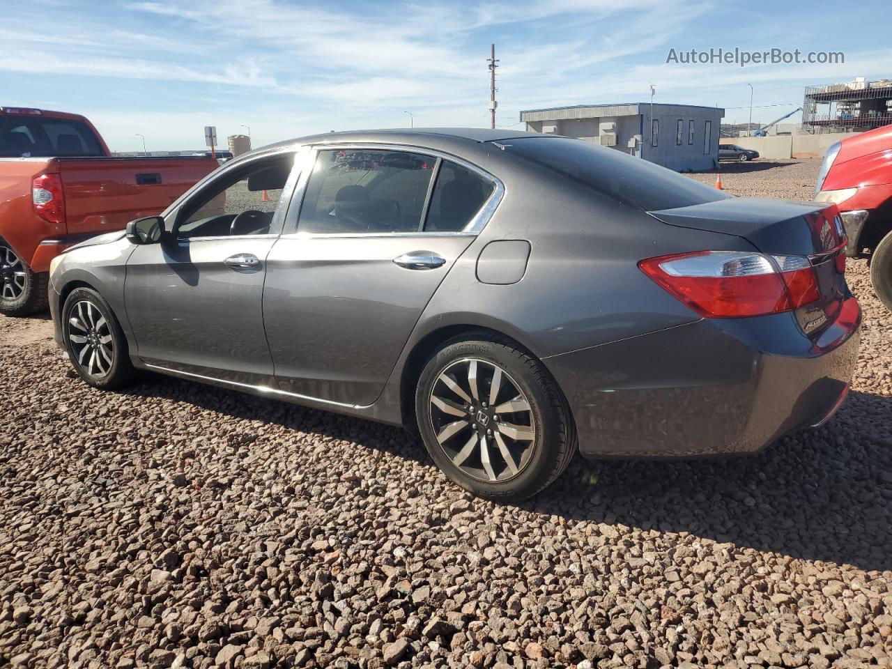 2014 Honda Accord Ex Gray vin: 1HGCR2F73EA122387