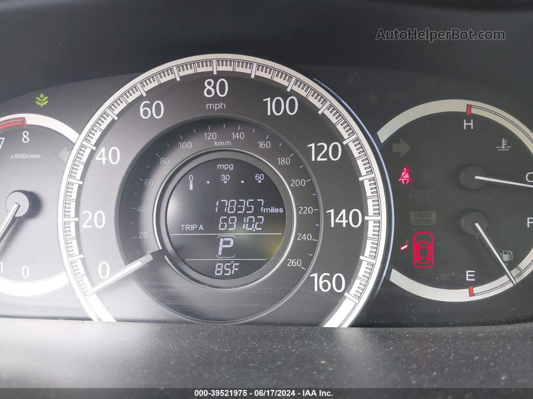 2014 Honda Accord Ex Серый vin: 1HGCR2F73EA177759