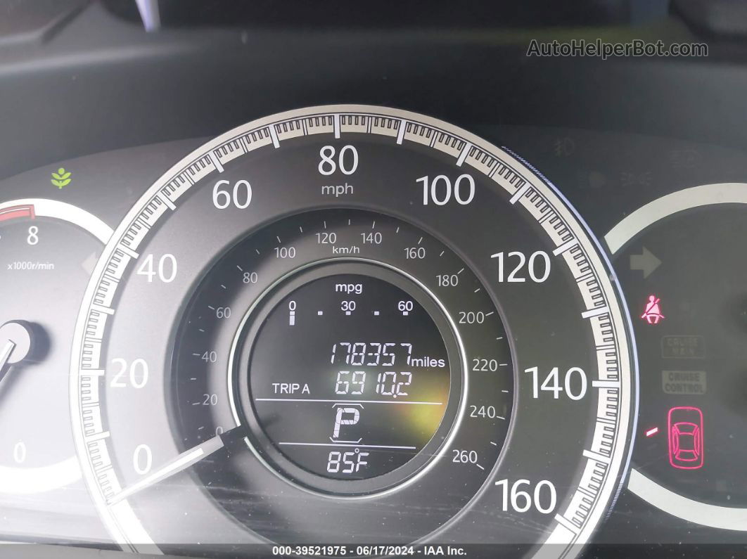 2014 Honda Accord Ex Серый vin: 1HGCR2F73EA177759