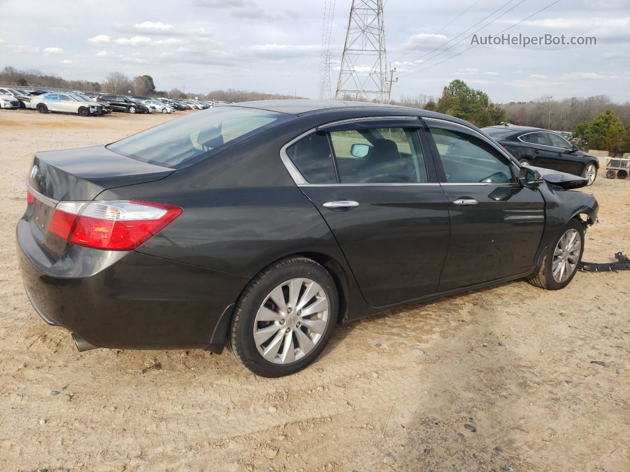 2014 Honda Accord Ex Gray vin: 1HGCR2F73EA225101