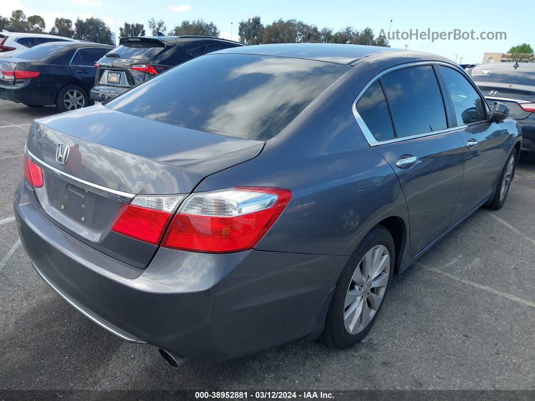 2014 Honda Accord Ex Gray vin: 1HGCR2F73EA256851