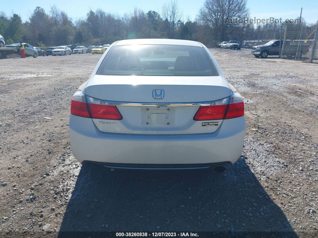 2014 Honda Accord Ex White vin: 1HGCR2F74EA081963