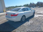 2014 Honda Accord Ex White vin: 1HGCR2F74EA081963