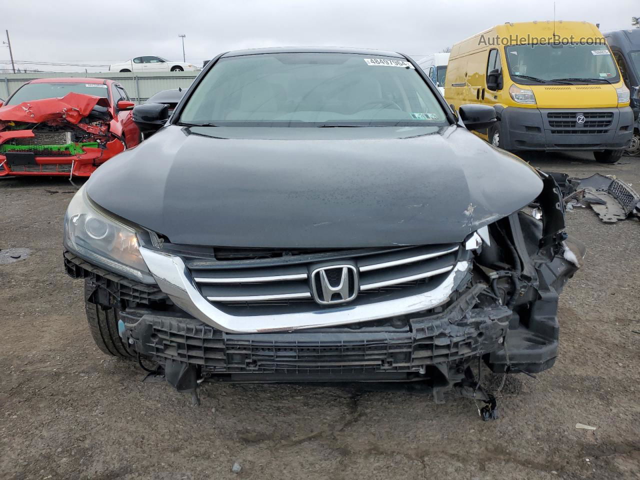 2014 Honda Accord Ex Черный vin: 1HGCR2F74EA094289