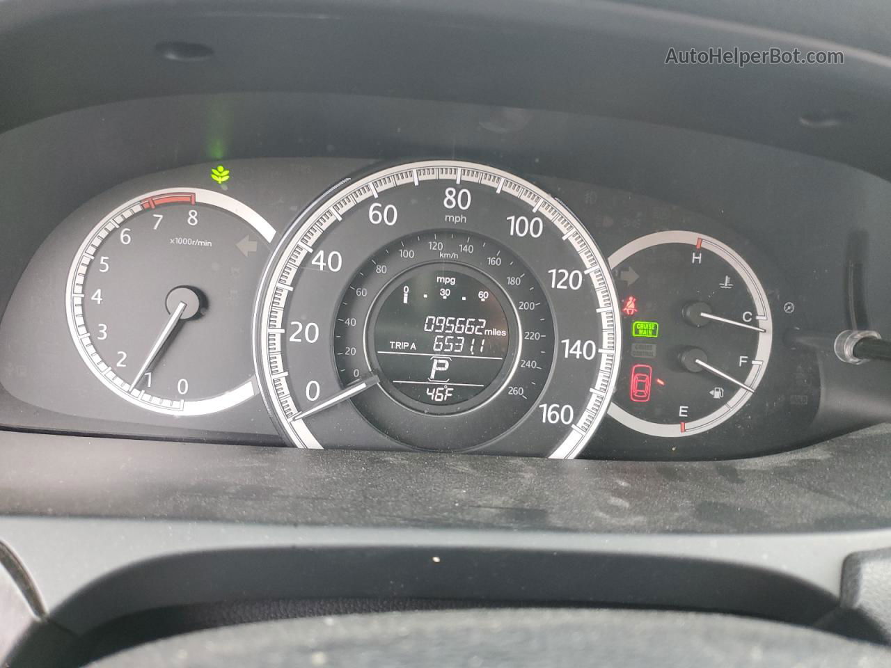 2014 Honda Accord Ex Черный vin: 1HGCR2F74EA094289