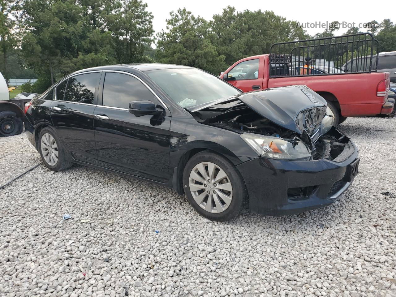 2014 Honda Accord Ex Black vin: 1HGCR2F74EA170321