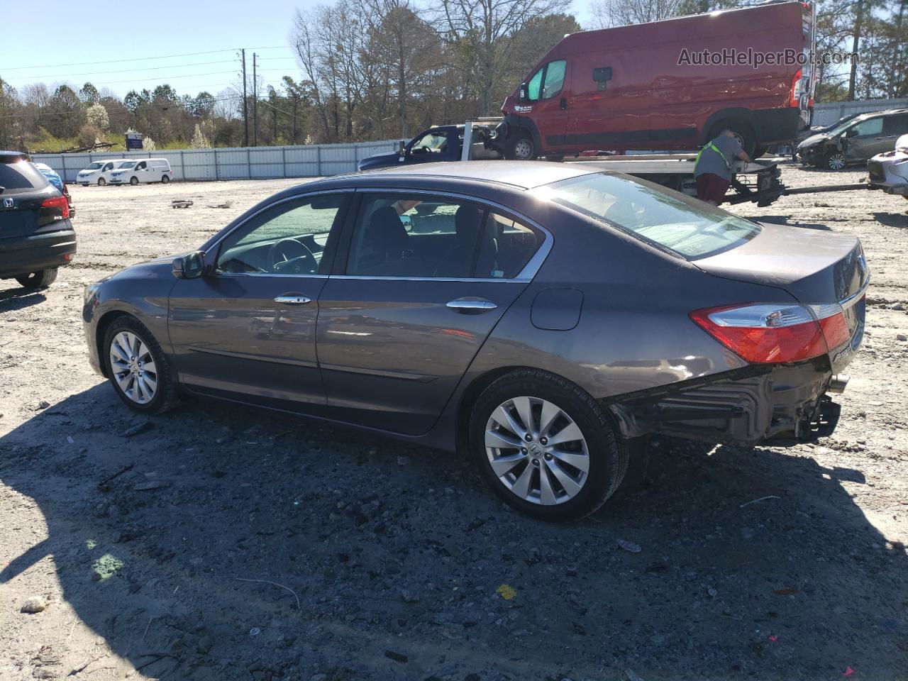 2014 Honda Accord Ex Gray vin: 1HGCR2F74EA248869