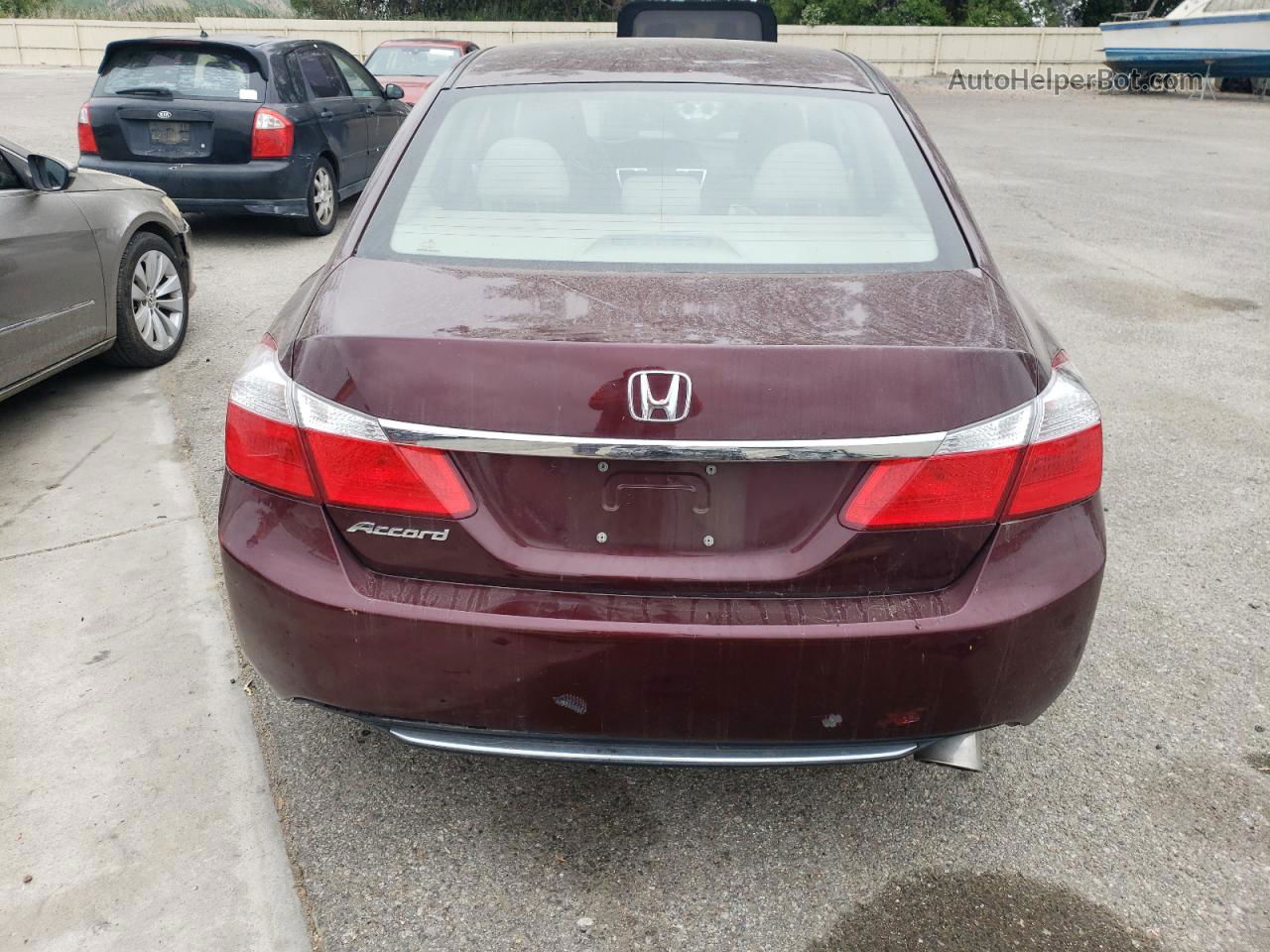 2015 Honda Accord Ex Burgundy vin: 1HGCR2F74FA096674