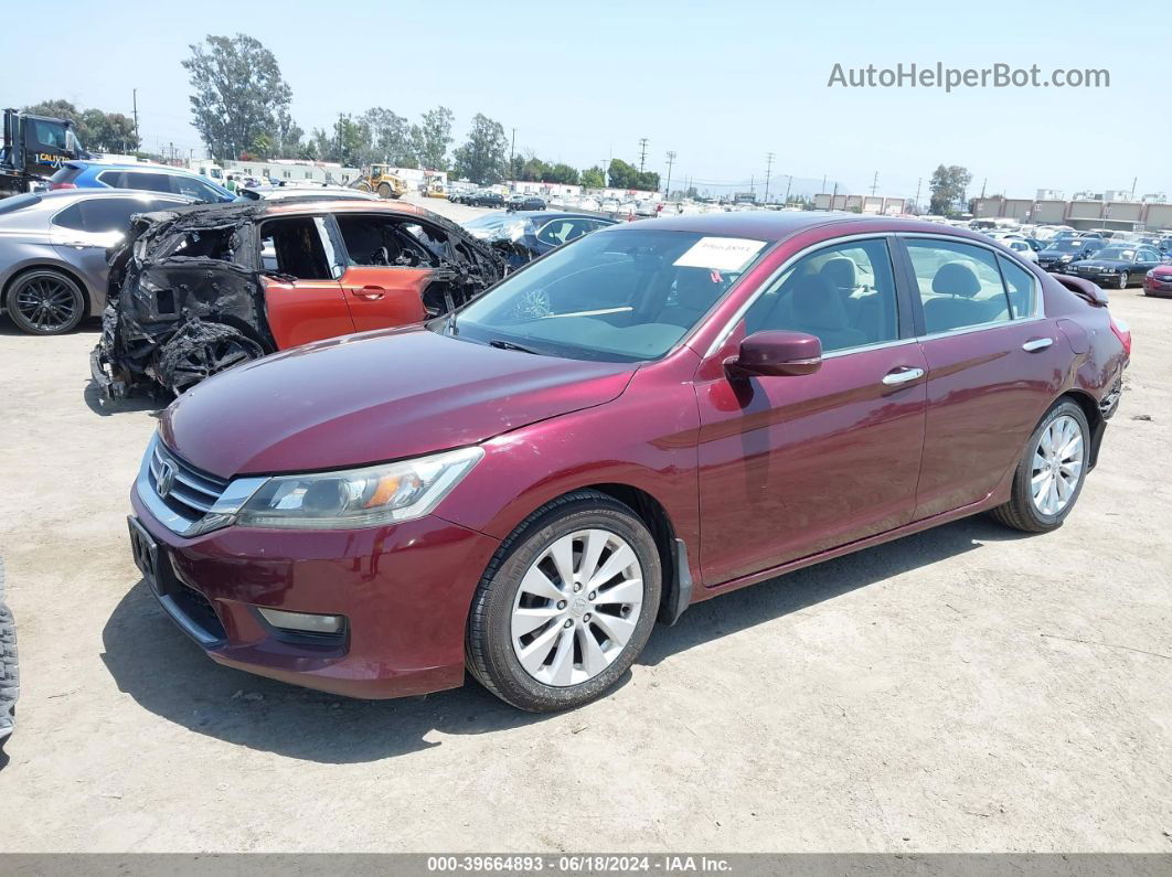 2015 Honda Accord Ex Burgundy vin: 1HGCR2F74FA238540