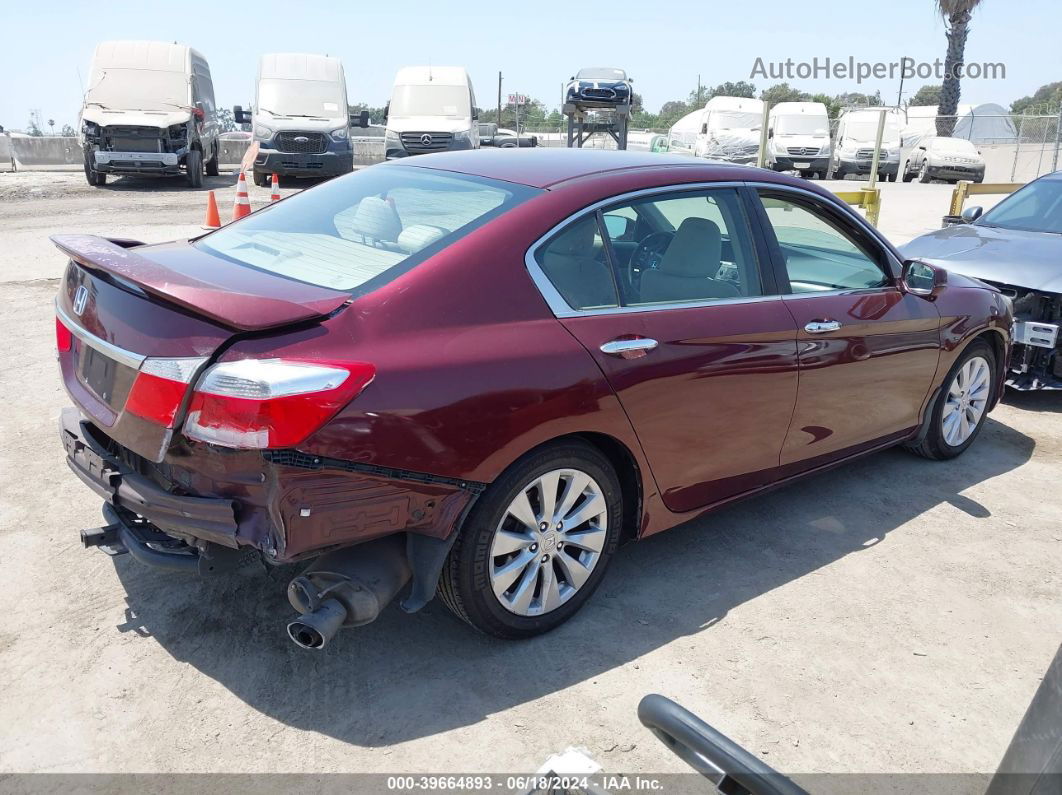 2015 Honda Accord Ex Burgundy vin: 1HGCR2F74FA238540