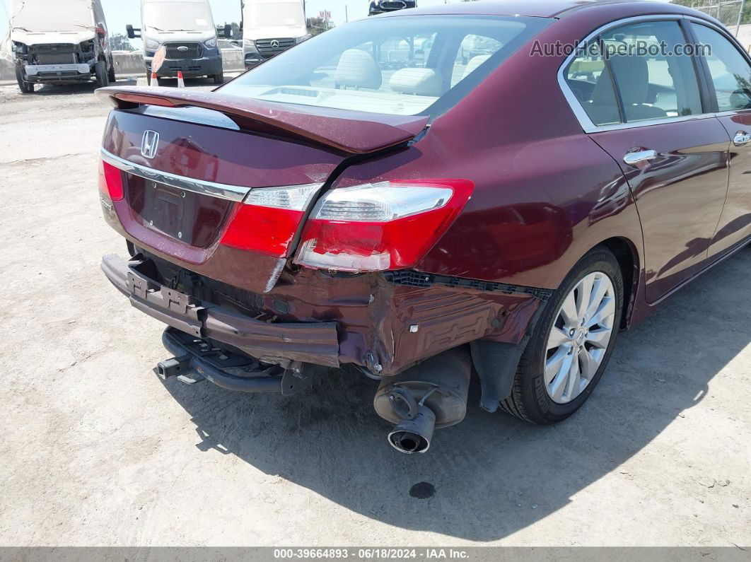 2015 Honda Accord Ex Burgundy vin: 1HGCR2F74FA238540