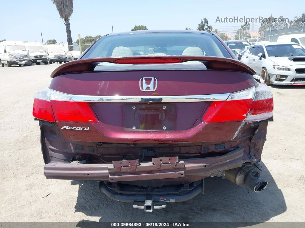 2015 Honda Accord Ex Burgundy vin: 1HGCR2F74FA238540