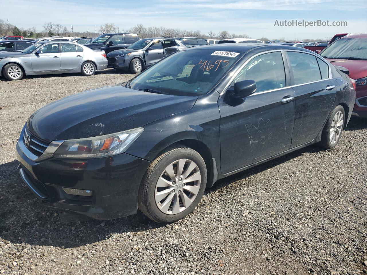 2015 Honda Accord Ex Black vin: 1HGCR2F74FA241695