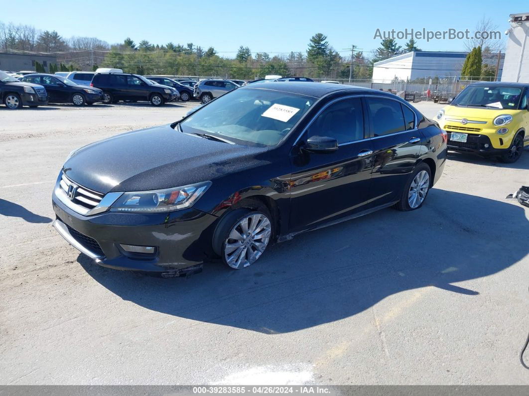 2015 Honda Accord Ex Черный vin: 1HGCR2F74FA243706