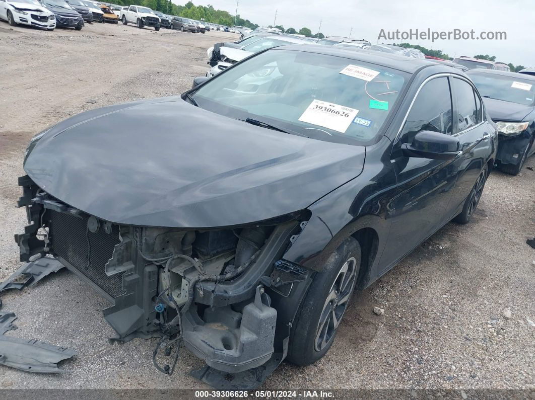 2016 Honda Accord Ex Черный vin: 1HGCR2F74GA204664