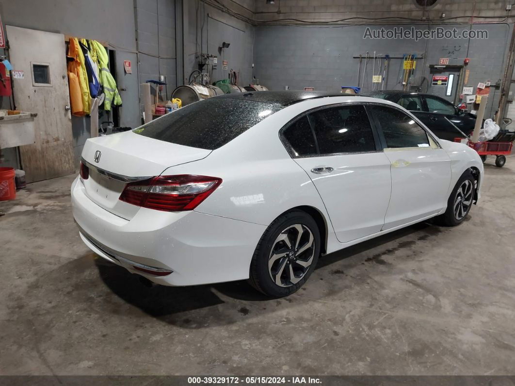 2017 Honda Accord Ex White vin: 1HGCR2F74HA293265