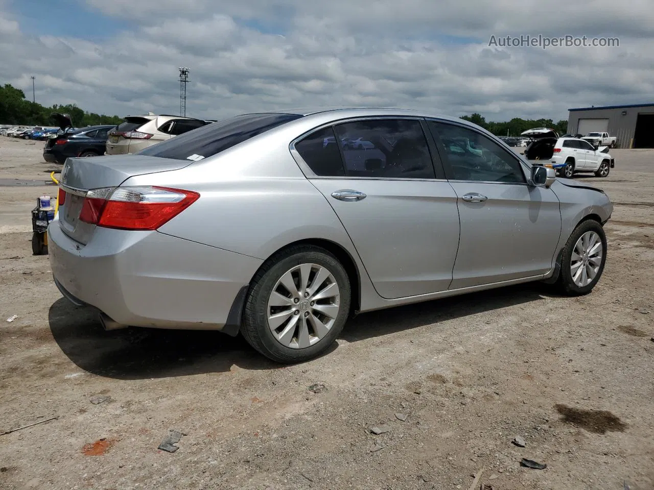 2014 Honda Accord Ex Silver vin: 1HGCR2F75EA049832