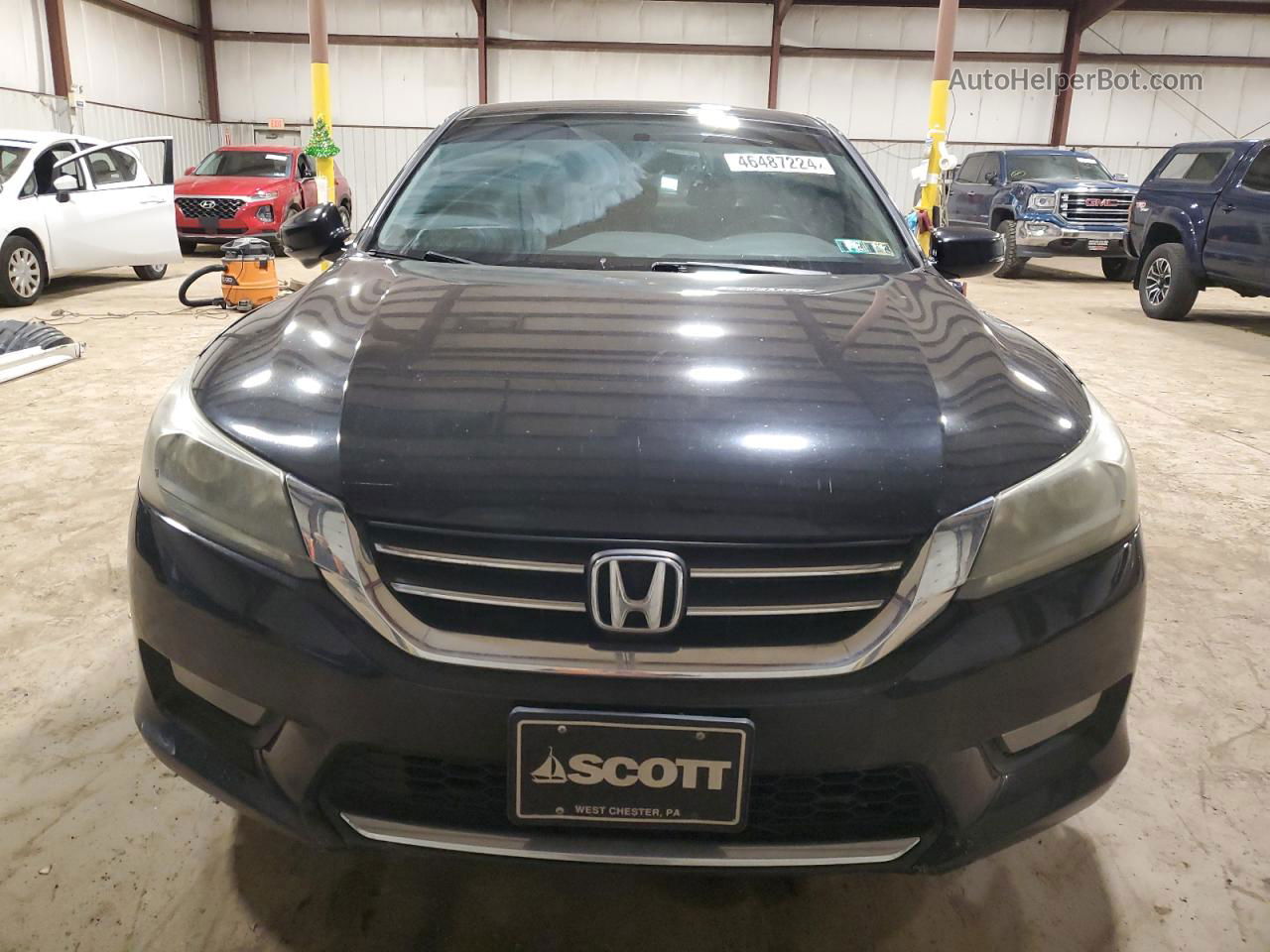 2014 Honda Accord Ex Black vin: 1HGCR2F75EA112489