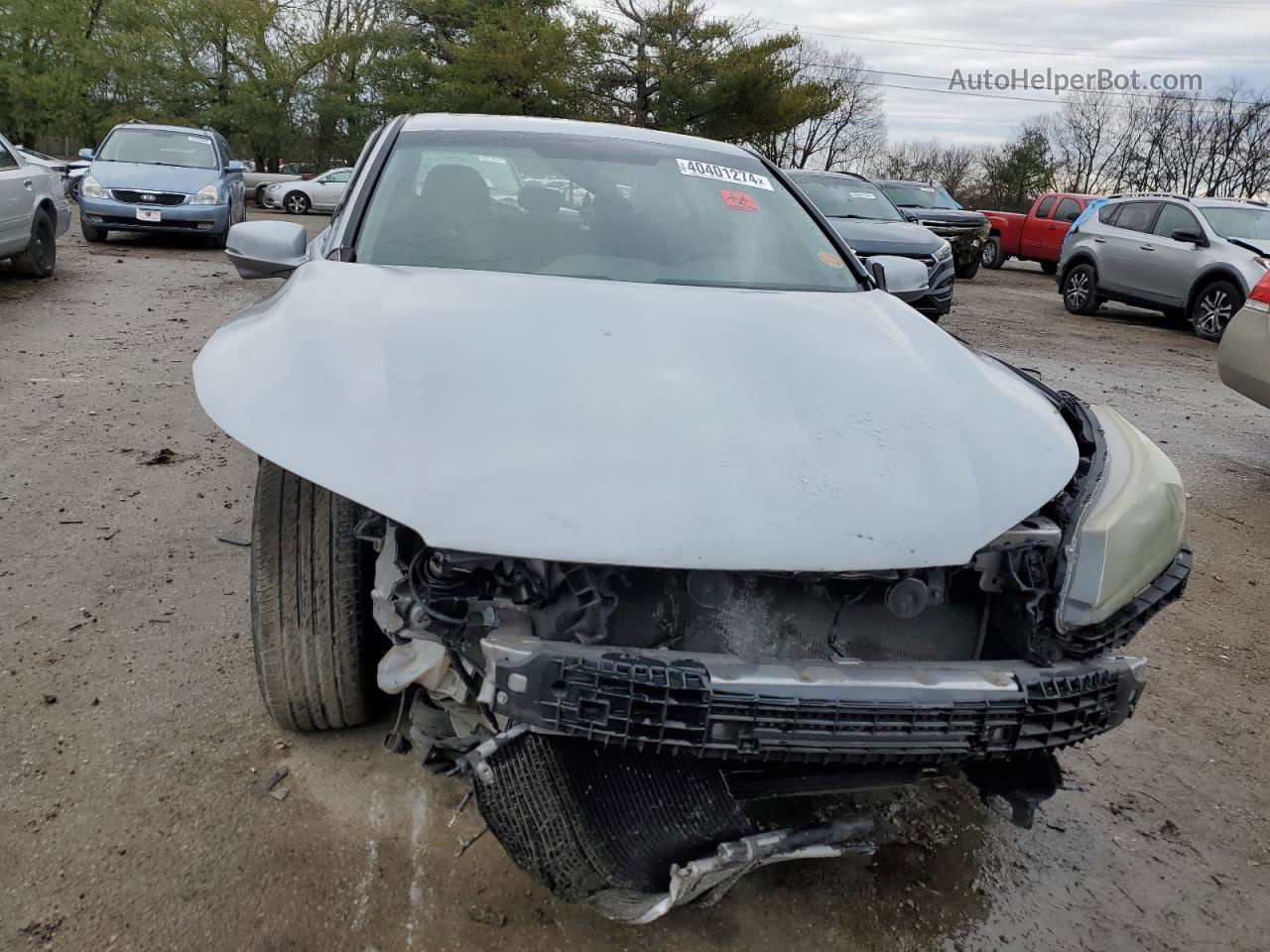 2014 Honda Accord Ex Silver vin: 1HGCR2F75EA204511