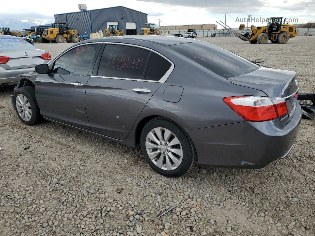 2014 Honda Accord Ex Gray vin: 1HGCR2F75EA228615