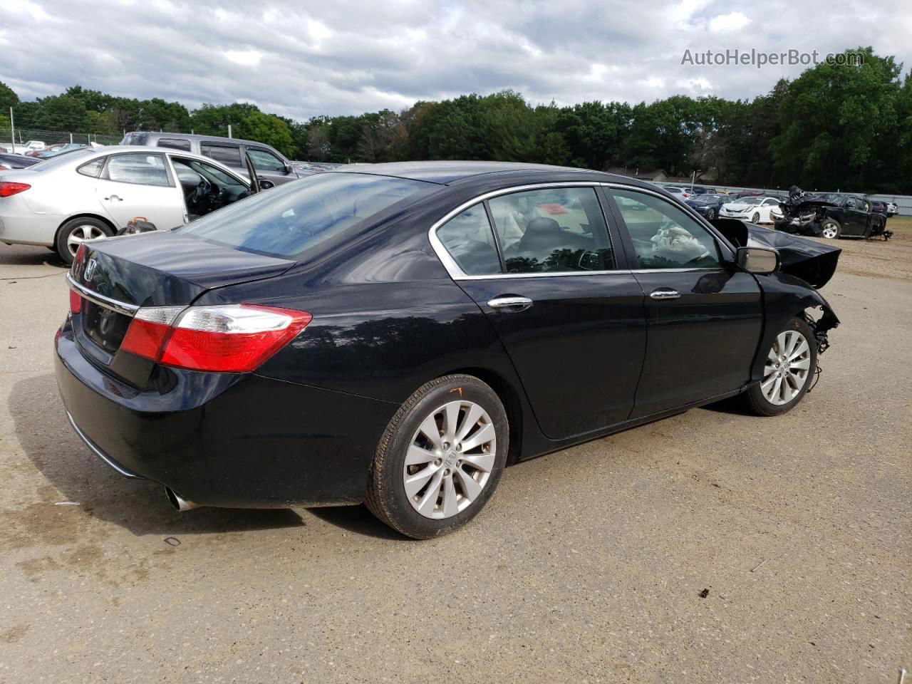 2014 Honda Accord Ex Black vin: 1HGCR2F75EA276275