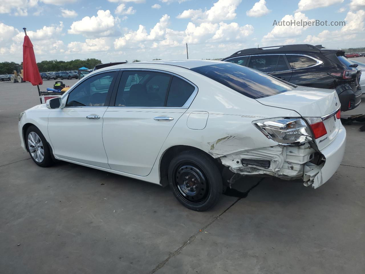 2015 Honda Accord Ex Белый vin: 1HGCR2F75FA032658