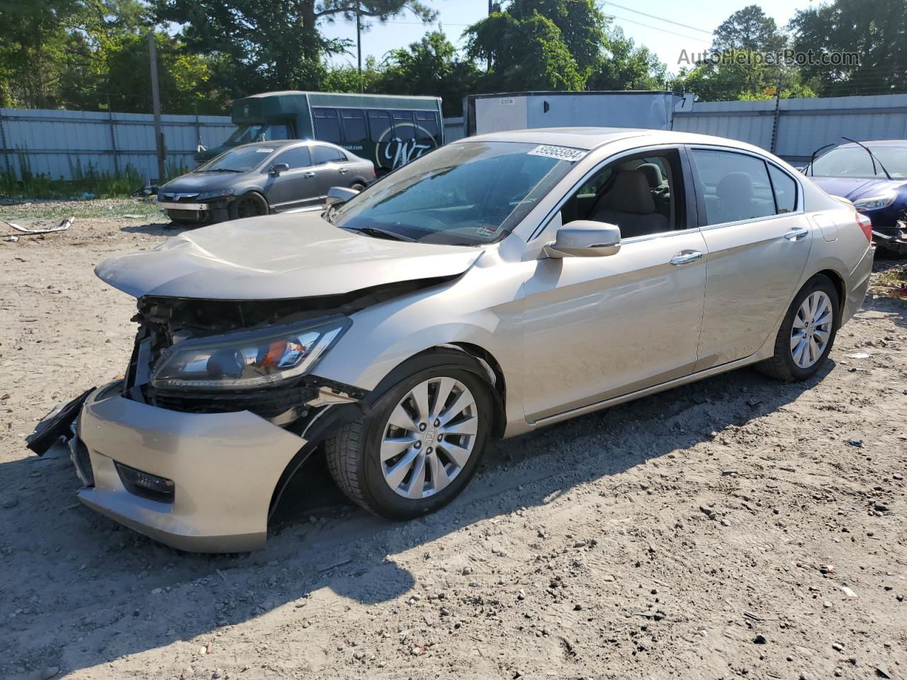 2015 Honda Accord Ex Tan vin: 1HGCR2F75FA201321