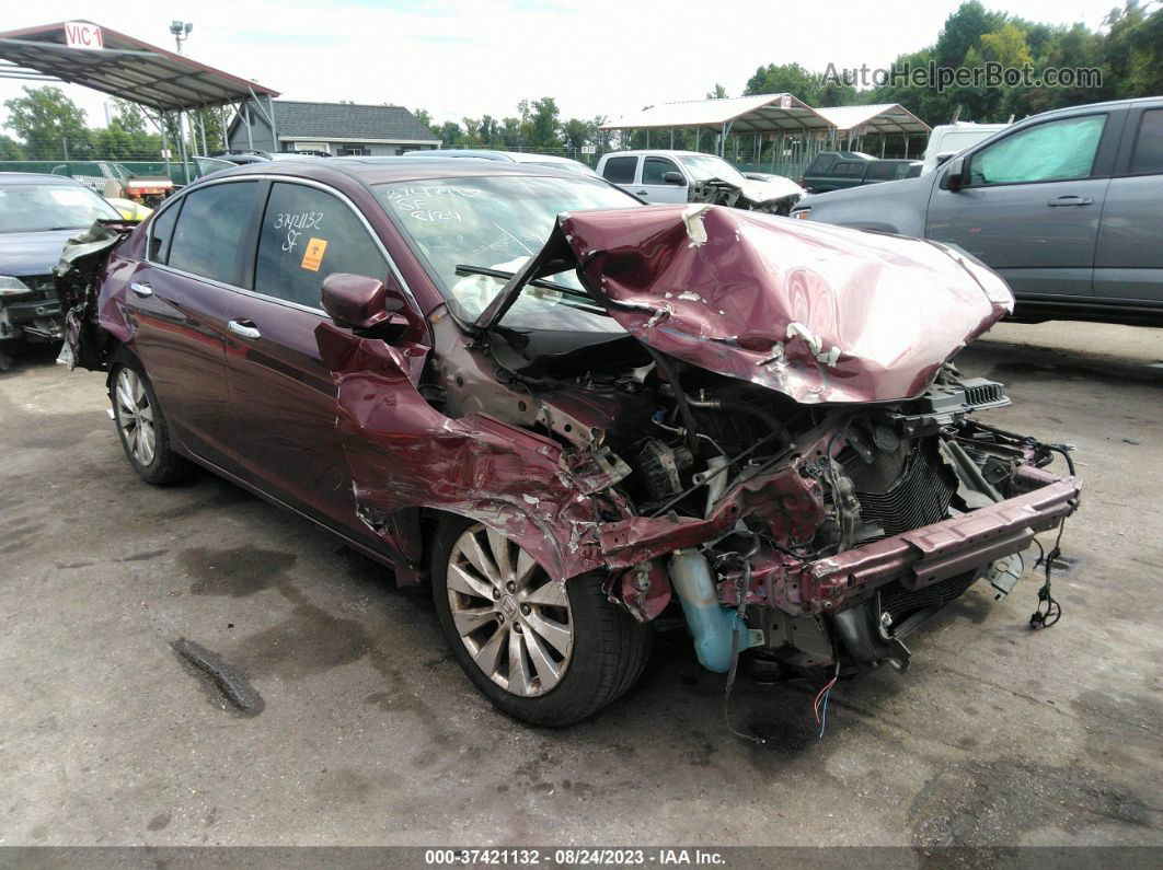 2015 Honda Accord Sedan Ex Burgundy vin: 1HGCR2F75FA214506