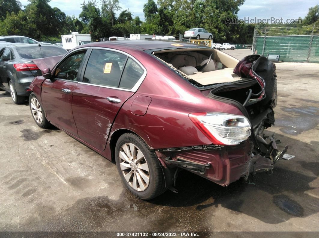 2015 Honda Accord Sedan Ex Burgundy vin: 1HGCR2F75FA214506