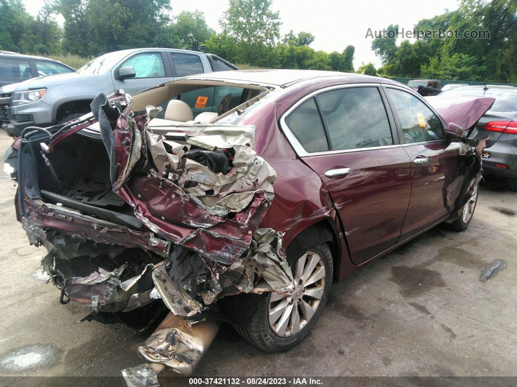 2015 Honda Accord Sedan Ex Burgundy vin: 1HGCR2F75FA214506