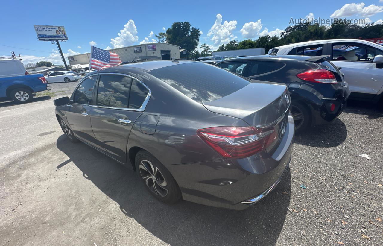 2016 Honda Accord Ex Gray vin: 1HGCR2F75GA145205