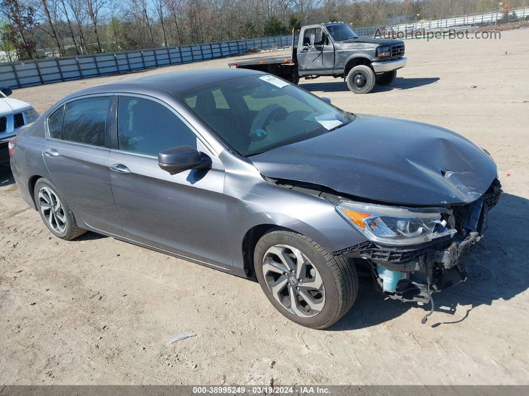 2016 Honda Accord Ex Gray vin: 1HGCR2F75GA208271