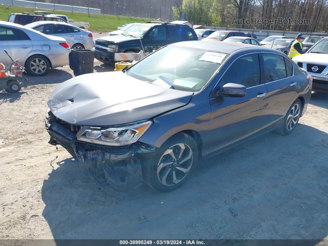 2016 Honda Accord Ex Gray vin: 1HGCR2F75GA208271