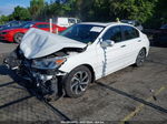 2016 Honda Accord Ex White vin: 1HGCR2F75GA208643