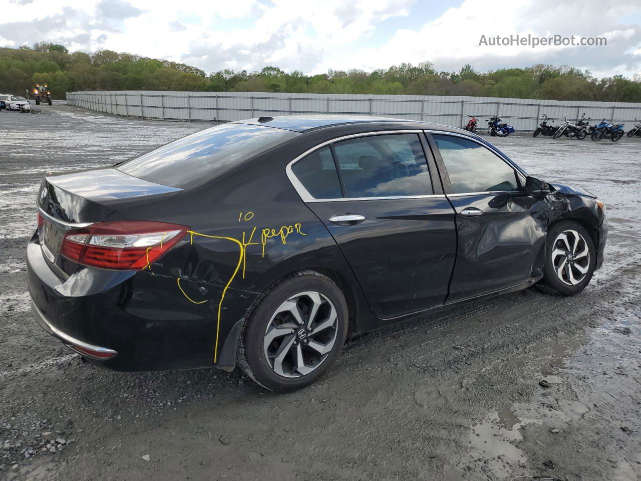 2017 Honda Accord Ex Black vin: 1HGCR2F75HA008248