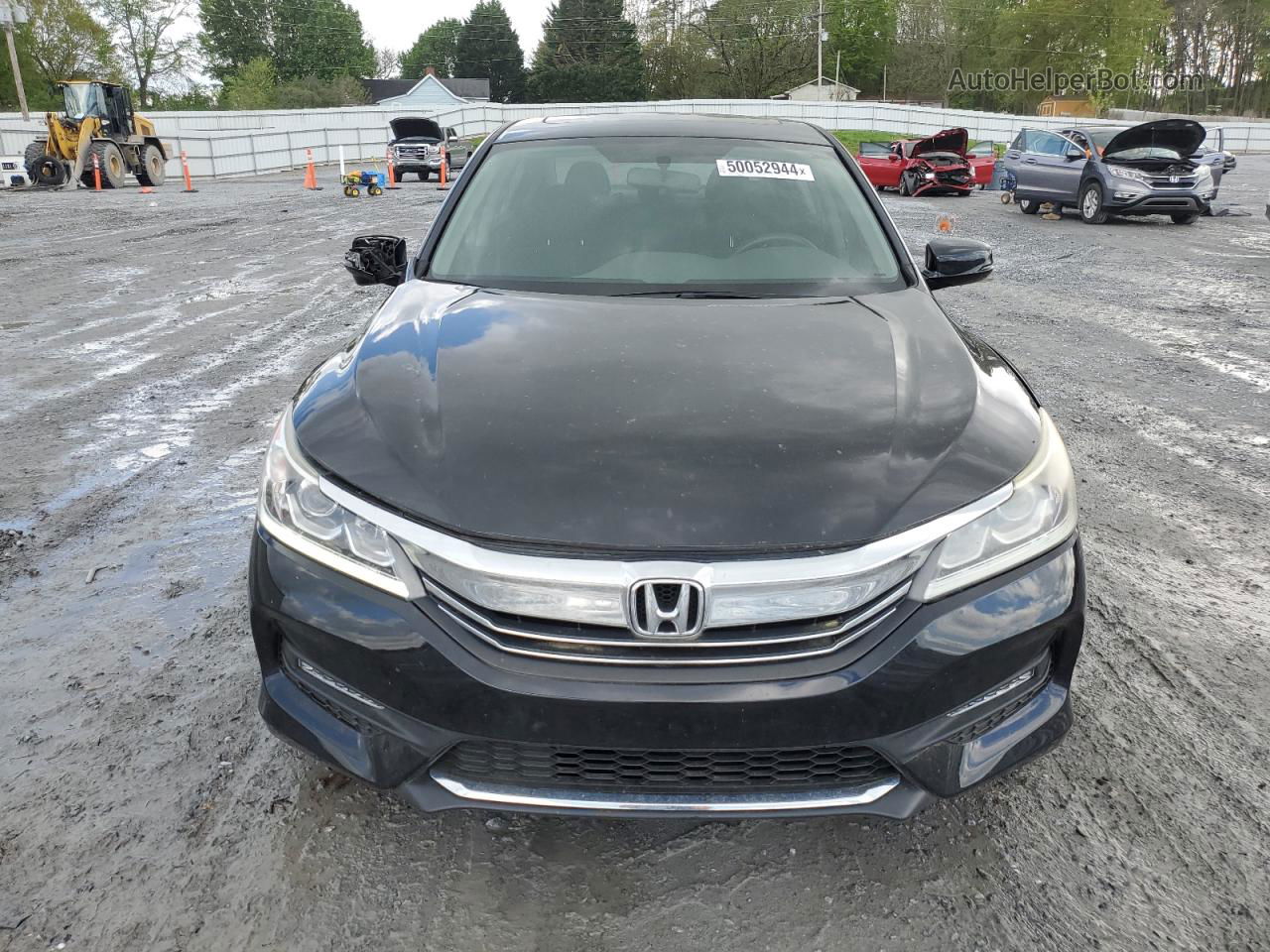 2017 Honda Accord Ex Черный vin: 1HGCR2F75HA008248