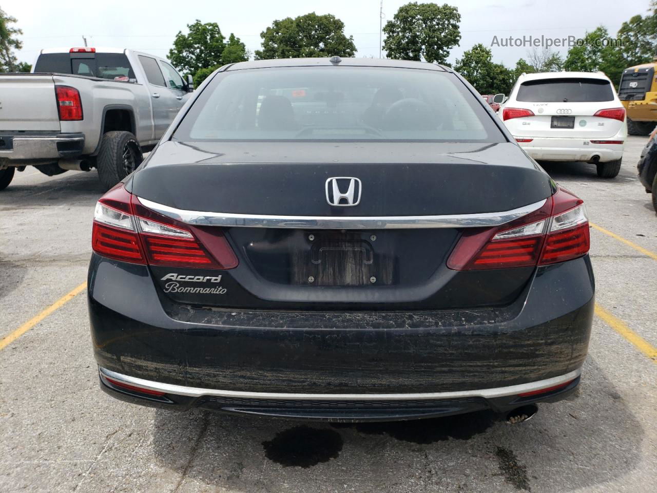 2017 Honda Accord Ex Black vin: 1HGCR2F75HA106485