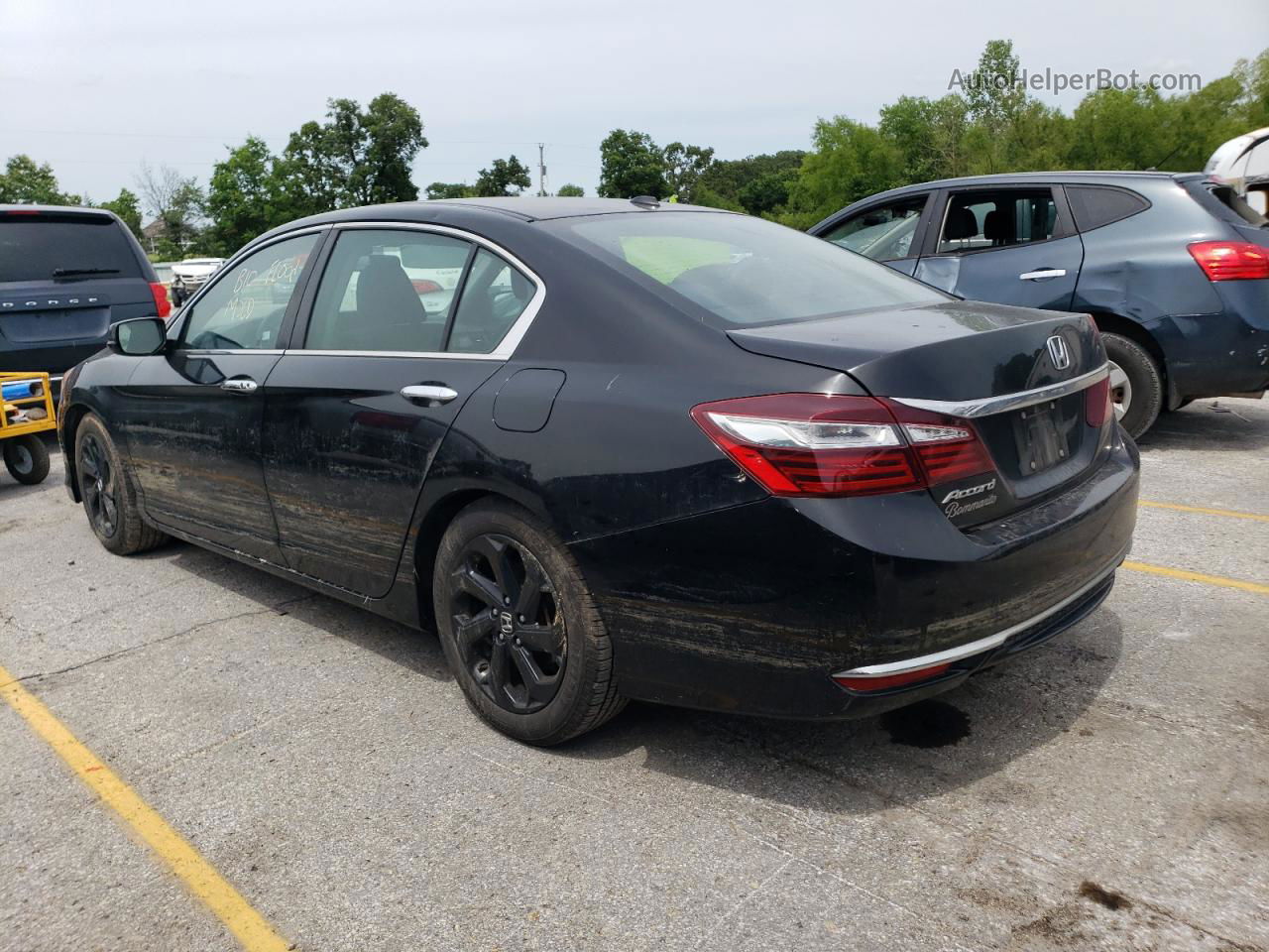 2017 Honda Accord Ex Black vin: 1HGCR2F75HA106485