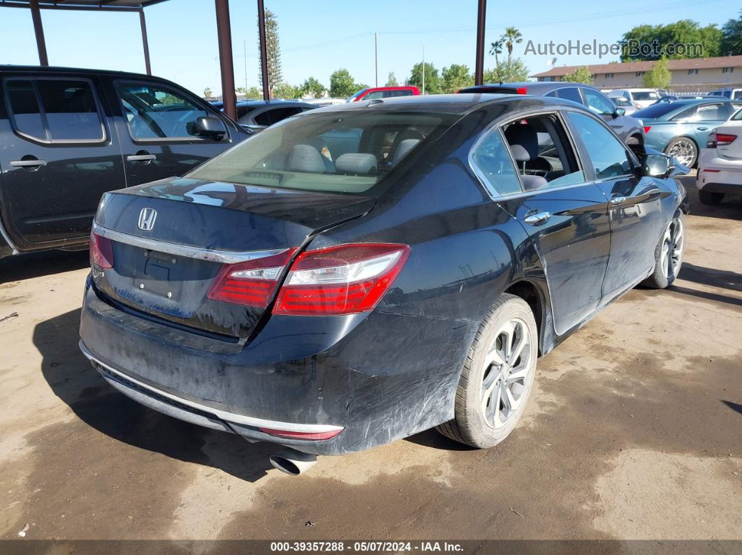 2017 Honda Accord Ex Черный vin: 1HGCR2F75HA144816