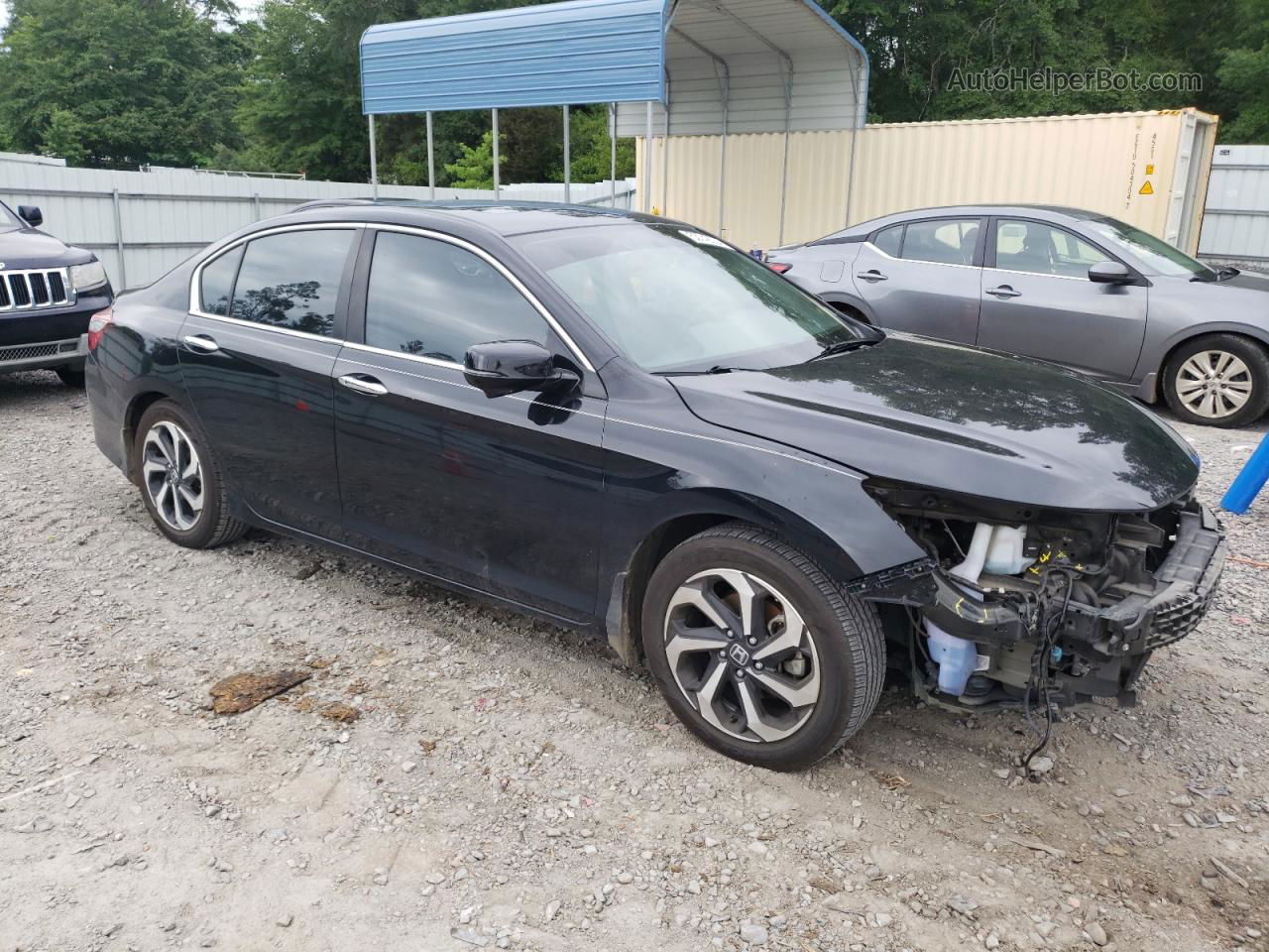 2017 Honda Accord Ex Black vin: 1HGCR2F75HA148543