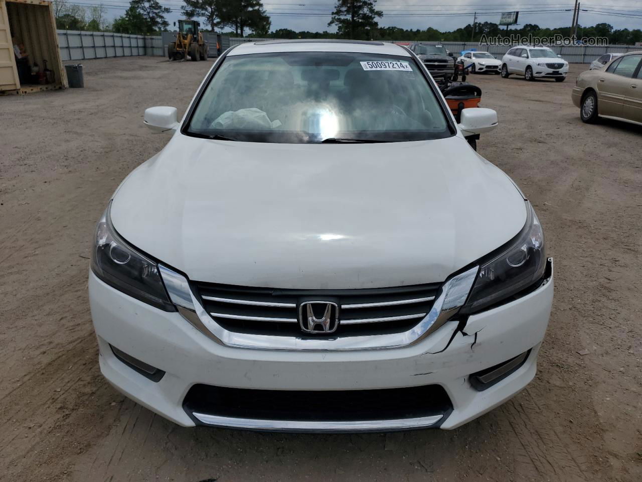 2014 Honda Accord Ex Белый vin: 1HGCR2F76EA042369