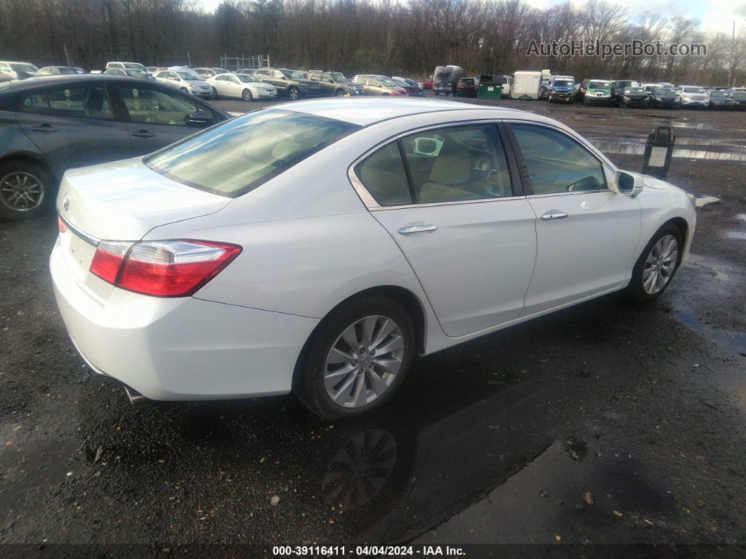 2014 Honda Accord Ex Белый vin: 1HGCR2F76EA163189