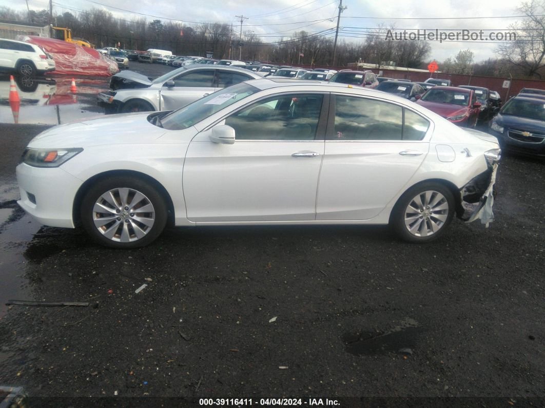 2014 Honda Accord Ex Белый vin: 1HGCR2F76EA163189