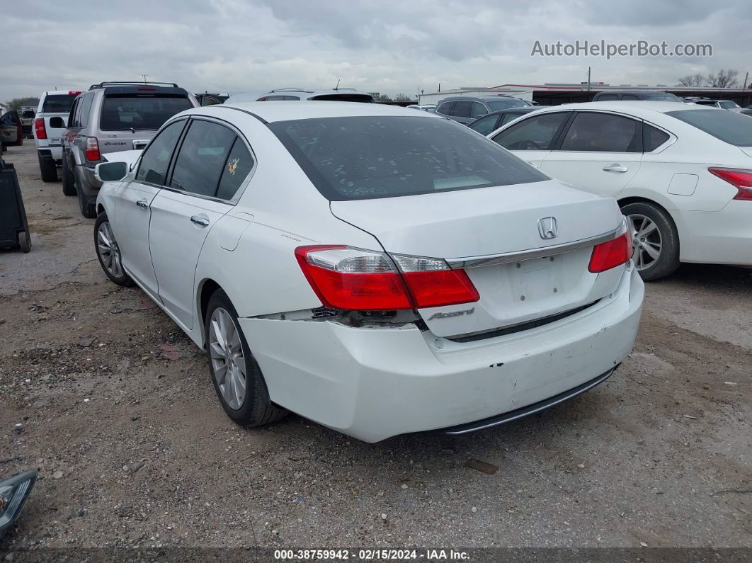 2015 Honda Accord Ex White vin: 1HGCR2F76FA213199