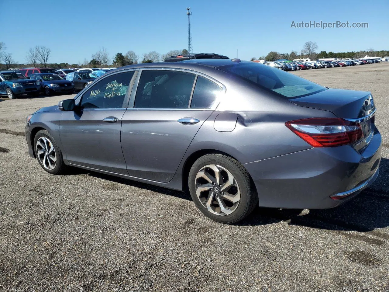 2017 Honda Accord Ex Gray vin: 1HGCR2F76HA005147