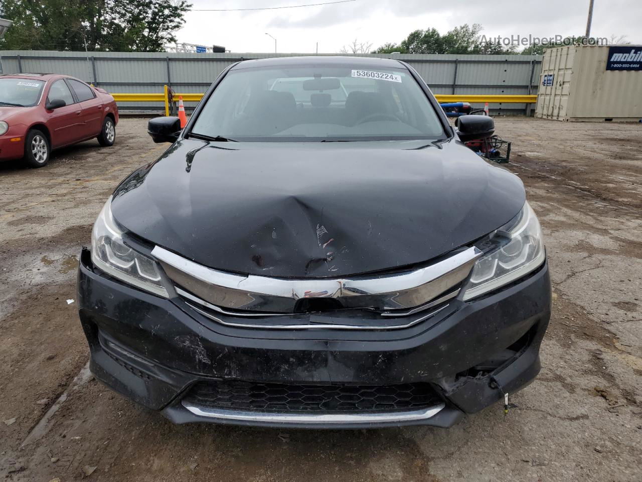 2017 Honda Accord Ex Black vin: 1HGCR2F76HA079636