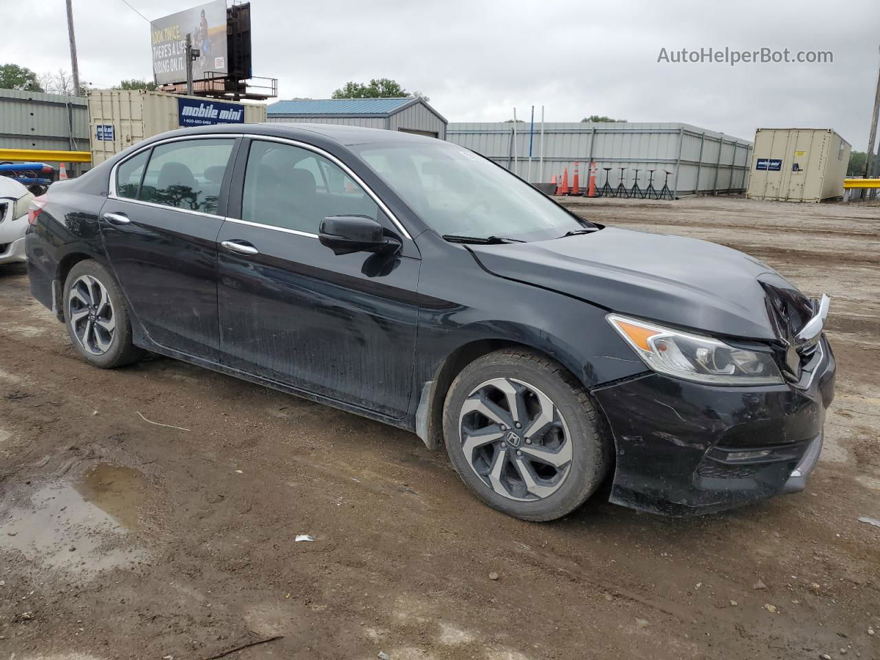 2017 Honda Accord Ex Black vin: 1HGCR2F76HA079636