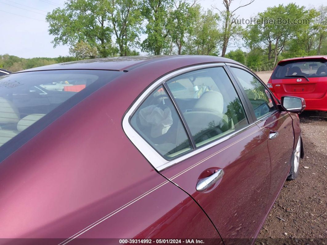 2014 Honda Accord Ex Burgundy vin: 1HGCR2F77EA029209