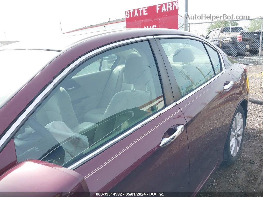 2014 Honda Accord Ex Burgundy vin: 1HGCR2F77EA029209